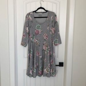 Torrid Super Soft 3/4 Length Sleeve A-Line Dress